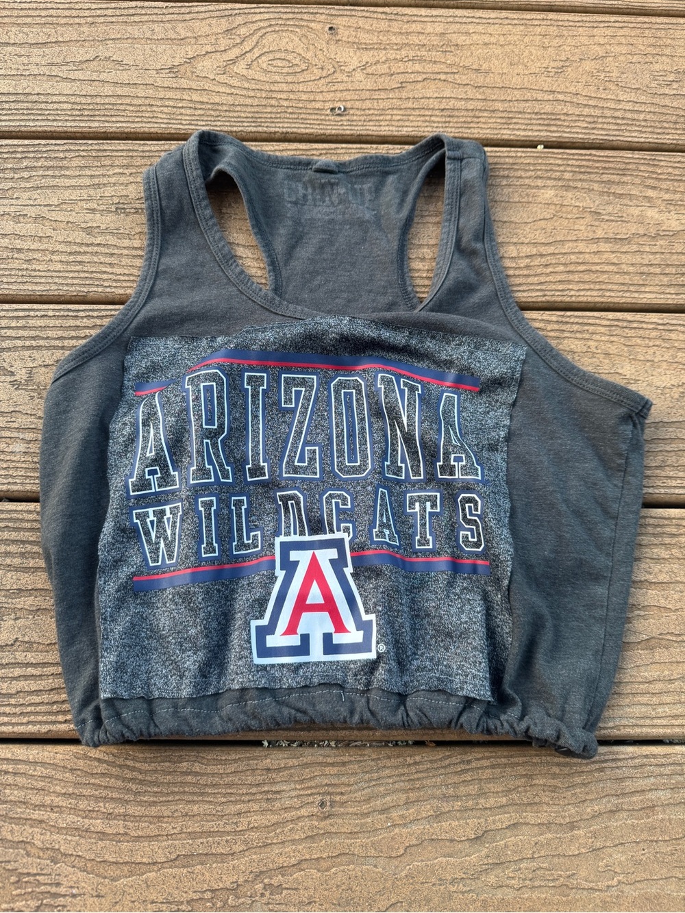 Arizona Wildcats Cropped Tank Top - Charcoal